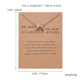 10 Styles Birthday Gift Pendant Necklace Cat Ear Angel Wings Bird Animal Circle Geometric Charm Clavicle Chains Collar