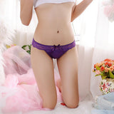 1PC Fashion Sexy Women Thongs G-string Lace Cutton Floral Sheer Underwear Soft Lingerie Briefs Panties