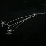1pcs Silver Color Starfish Chain Anklets Women Jewelry Beach Foot Ankle Jewelry barefoot Sandals Bracelets for Woman Anklet