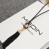 2016 New Arrival Female Pendant Necklace Tassel Long Winter Sweater Chain Necklace Necklace Wholesale Sales