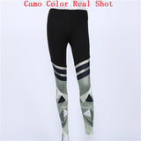 2018 Sexy Women Leggings Athleisure Mesh Design Pants Women Sporting Workout Elastic Slim Breathable Camo Printed Leggings K6#