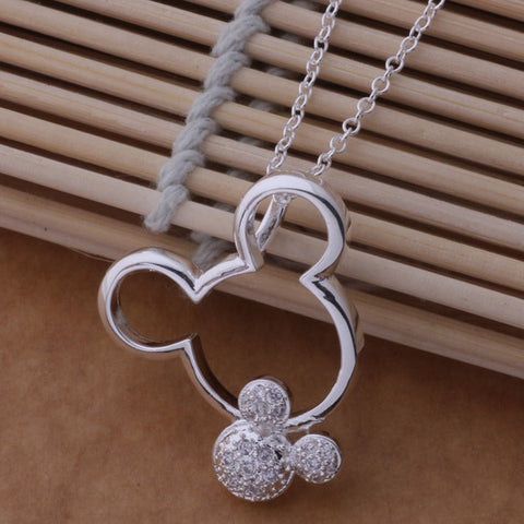 AN671 Hot 925 sterling silver Necklace 925 silver fashion jewelry pendant  Mouse /hbtaptaa bgfajxma