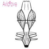 Avidlove Hot Bodysuit Women Sexy Lingerie Erotic Underwear Sexy Lace Up One Piece Bodysuit Lingerie Plus Size Porn Sexy Costumes