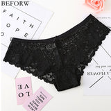 BEFORW Sexy Lace Panties Women Fashion Cozy Lingerie Tempting Pretty Briefs High Quality Cotton Low Waist Cute Women Underwear