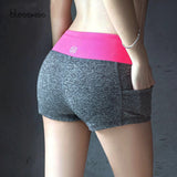 BLESSKISS Spandex Sport Shorts For Women Yoga Fitness Ladies Running Cycling Training Gym Shorts Lulu Short Leggings Workout