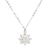 Chic Ladies Lotus Flower Pendant Necklace Boho Women Sexy Neck Jewelry Accessories Shellhard Silver Color Collare Necklaces