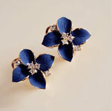 Classic Elegant Long Earrings For Women Fashion Geometric Crystal Gold Color Water Drop Earring Brincos Bijoux Jewelry