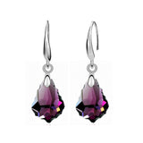 Classic Elegant Long Earrings For Women Fashion Geometric Crystal Gold Color Water Drop Earring Brincos Bijoux Jewelry