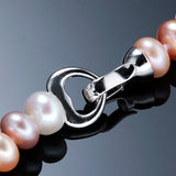 Clearance Sale ! AAAA Natural Freshwater Pearl Necklace For Women Elegant Real Pearl Jewelry Silver Multi Color Necklaces