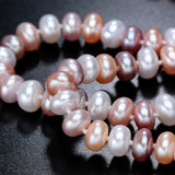 Clearance Sale ! AAAA Natural Freshwater Pearl Necklace For Women Elegant Real Pearl Jewelry Silver Multi Color Necklaces