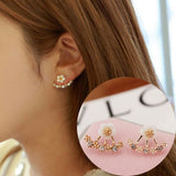 Daisy Flower Earrings For Women Jewelry Fashion Simple Cherry Blossoms Flower Stud Earrings Ear Studs novedades luxury jewelry