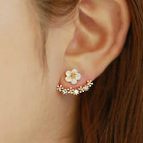 Daisy Flower Earrings For Women Jewelry Fashion Simple Cherry Blossoms Flower Stud Earrings Ear Studs novedades luxury jewelry