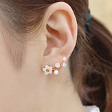 Daisy Flower Earrings For Women Jewelry Fashion Simple Cherry Blossoms Flower Stud Earrings Ear Studs novedades luxury jewelry