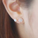 Daisy Flower Earrings For Women Jewelry Fashion Simple Cherry Blossoms Flower Stud Earrings Ear Studs novedades luxury jewelry