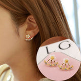 Daisy Flower Earrings For Women Jewelry Fashion Simple Cherry Blossoms Flower Stud Earrings Ear Studs novedades luxury jewelry