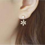 Daisy Flower Earrings For Women Jewelry Fashion Simple Cherry Blossoms Flower Stud Earrings Ear Studs novedades luxury jewelry