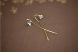 Elegant 925 Sterling Silver Long Flower Drop Earrings for Women Girs Fashion sterling-silver-jewelry Pendientes