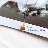 Fashion Gold Color Cowrie Shell Necklace Women Boho Ocean Beach Conch Pendant Necklace