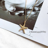Fashion Gold Color Cowrie Shell Necklace Women Boho Ocean Beach Conch Pendant Necklace