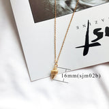 Fashion Gold Color Cowrie Shell Necklace Women Boho Ocean Beach Conch Pendant Necklace