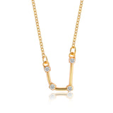 Gold color Star Zodiac Sign 12 Constellation Necklaces & Pendants Choker Necklaces for Women Long Chain Necklace bijoux femme