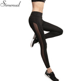 Harajuku 2018 athleisure leggings women mesh splice fitness slim black legging sportswear clothing new leggins hot bodybuilding