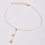 Hot Fashion Pentagram Necklaces & Pendants Heart Charms Statement Short Necklaces Women Jewelry Chokers Necklace Collier Fleurs