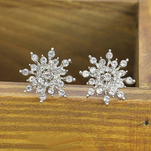 Silver Snowflake Earrings