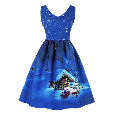 Beautiful Vintage dress for christmas - frozen dress, cinderella dress