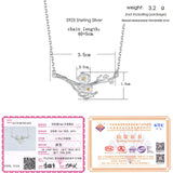 LAMOON 2018 New 2-Colors Plum Blossom Flower S925 Pendant Necklace 925-Sterling-Silver Fine Jewelry for Women Wedding LMNY008