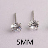 LEKANI Crystal From Swarovski Fashion Genuine 925 Sterling Silver Stud Earrings For Women Wedding Fine Jewelry Gift