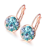 LEKANI Crystals From Swarovski heart pendant eardrop earrings Made with Austrian ELEMENTS for 2018 Mother's Day women gift