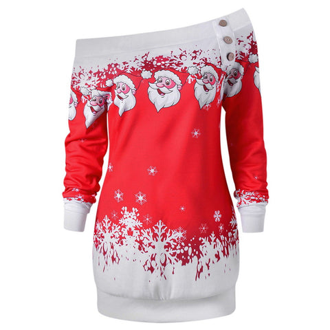 LITTHING Women's Off Shoulder Christmas Sweater
