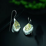 Latest New Style Fashion 925 Sterling Silver Flower Drop Earrings Jewelry Pendientes Brincos Fashion Jewelry