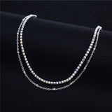 Lovely Girl AB Crystal Ankle Bracelet Silver Color Link Chain Anklet Sexy Barefoot Jewelry Women Foot Bracelet Friendship Gift