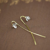 Luxury Brand Ear Jewelry 925 Sterling Silver Flower Earrings For Women Ladies Statement Earrings Gifts Pendientes Brincos