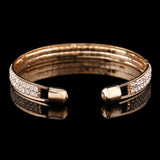 Luxury Crystal Bracelets For Women Gold Silver Bracelet Bangles Femme Open Bangle Cuff Fashionable Classic Beautiful Accessories
