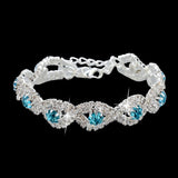 Luxury Crystal Bracelets For Women Silver color Bracelets & Bangles Femme Bridal Wedding Jewelry 2018 Vintage Bracelet SBR150218