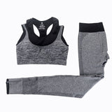 MAIJION 2Pcs Women Yoga Sets Fitness Sport Bra+Yoga Pants Leggings Set , Gym Running Sport Suit Set Workout Clothes for Female