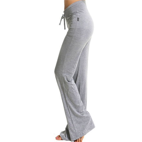 Model Plus Size Yoga Pants High Waist Sport Leggings Fitness Sportswear Women Gym Exercise Running Workout Wide Leg Pants