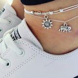 New Bells Round Boho Anklet Foot Chain Ankle Summer Bracelet Charm Anklet Tassel Sandals Barefoot Beach Foot Bridal Jewelry Gift