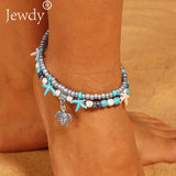 New Bells Round Boho Anklet Foot Chain Ankle Summer Bracelet Charm Anklet Tassel Sandals Barefoot Beach Foot Bridal Jewelry Gift