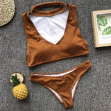 New Bikini Thong Two shapes 2018 Female Swimsuit Women Swimwear Two-pieces Bikini set  Bather Bathing Suit Swim Wear Lady