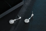 New Brand 925 Sterling Silver Long Flower Earrings For Women Hot Fashion sterling-silver-jewelry brinco brincos bijoux