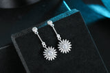 New Brand 925 Sterling Silver Long Flower Earrings For Women Hot Fashion sterling-silver-jewelry brinco brincos bijoux