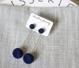 New Fashion Stud Earrings For Women Golden Color Round Ball  Geometric Earrings For Party Wedding Gift Wholesale Ear Jewelry