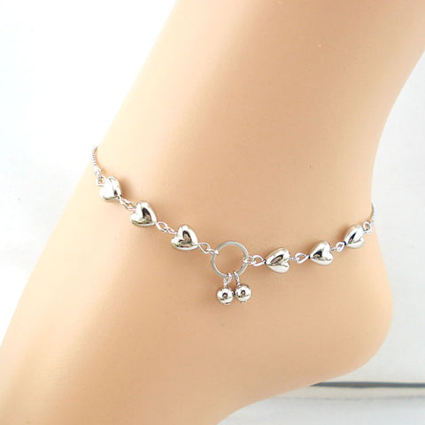 New Fashion Women Heart Cherries Anklet Ankle Bracelet Sexy Barefoot Sandal Beach Foot For Lady Perfect Gift