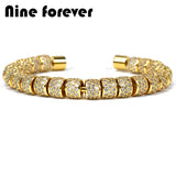 Nine forever beads bracelet men jewelry Stainless Steel bracelets & bangles for women pulseira masculina bileklik