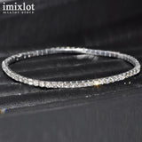 One Row Clear Crystal Tennis Silver Gold Stretch Anklet Foot Chain Leg Bracelet Rhinestone Ankle Bracelet tornozeleira femininas