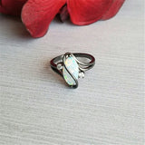 Oval Opal Stone Ring Black Gold Color Rings Fashion Jewelry For Women and Man Party Gift Wholesale Anillos Mujer